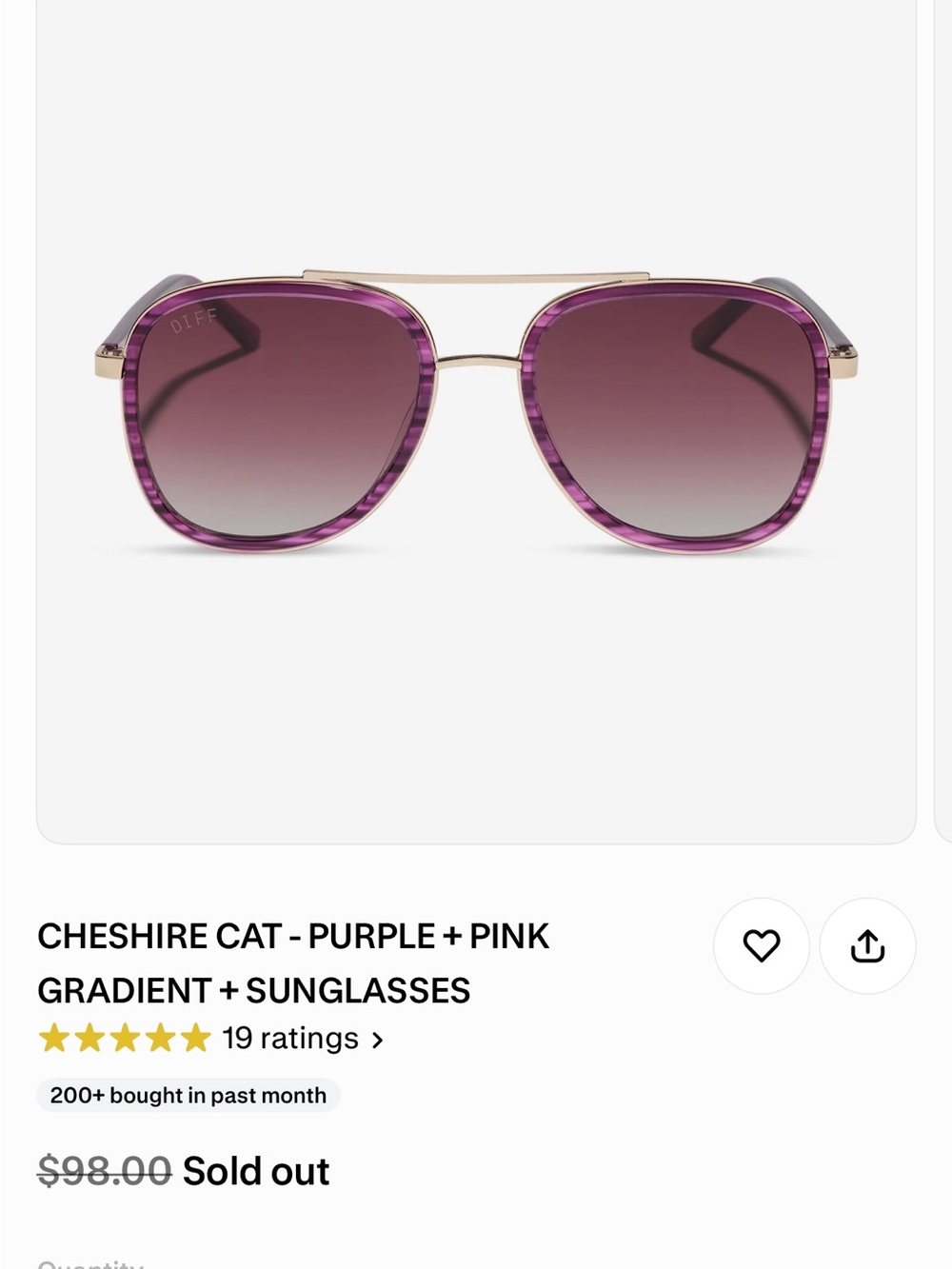 Diff Cheshire Cat sunglasses